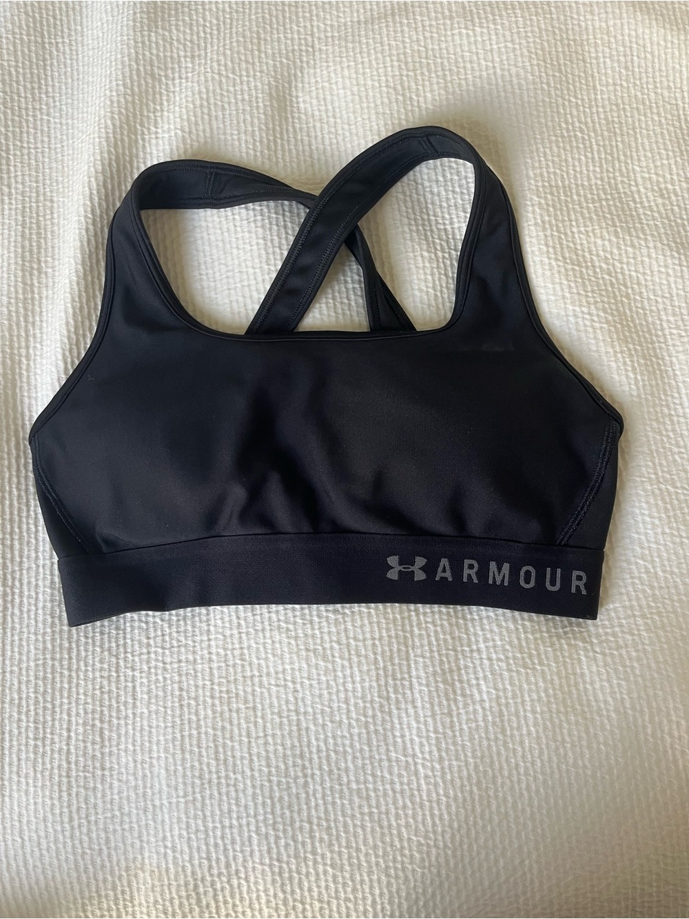 Under Armour Black Cross-Back Performance Sports Bra